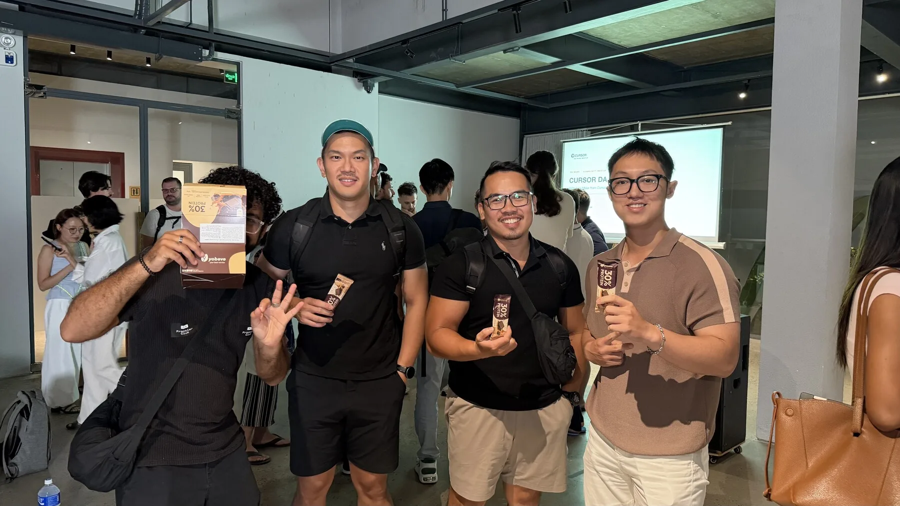 Attendees networking at the Cursor Da Nang Meetup with Nick Miller